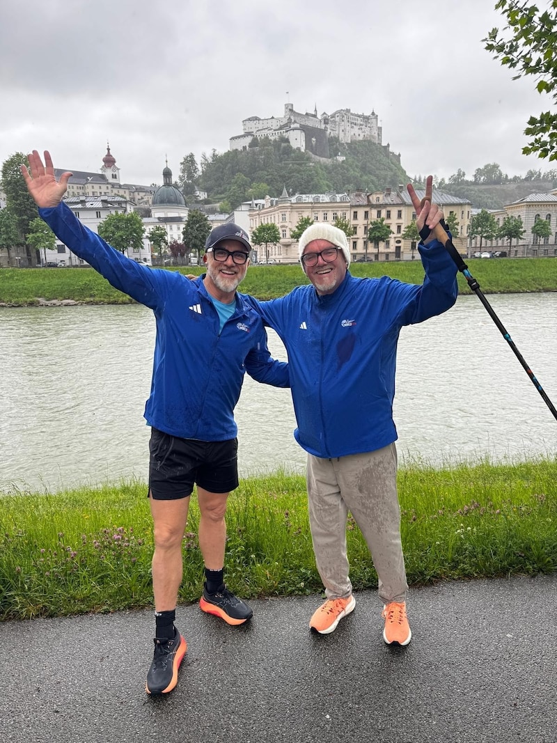 Unternehmer Daniel Bauchinger (li.) und Musiker DJ Ötzi. (Bild: ZVG)