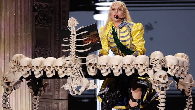 US-Pop-Ikone Lady Gaga (39) begeisterte die Fans mit ihrer Bühnenperformance. (Bild: Kevin Mazur/Getty)