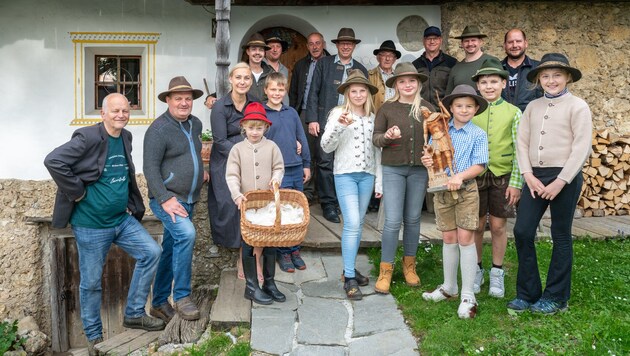 Die Florianisänger der Ortschaft Trieblach waren mit großem Eifer bei der Sache.