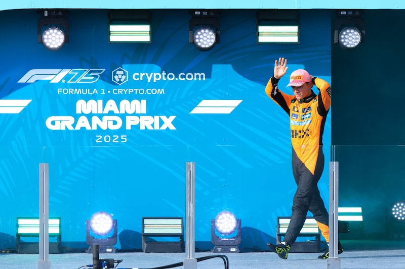 Lando Norris wurde „nur“ Zweiter. (Bild: AFP/CHARLY TRIBALLEAU)