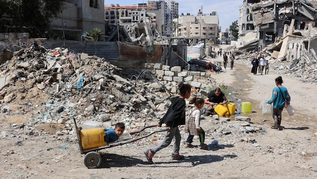 Die Kinder des Gazastreifens wachsen in prekären Verhältnissen auf.
