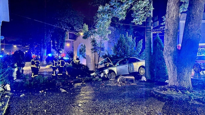 Die Berufsfeuerwehr übernahm die Aufräumarbeiten.