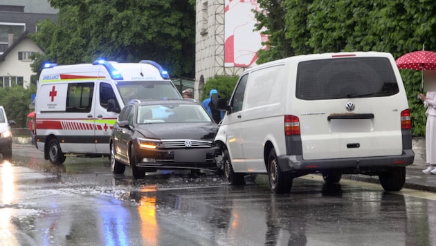Die Unfallstelle in Wolfurt.  (Bild: Shourot Maurice)