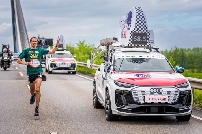Erst nach 68,5 Kilometern wurde Vojta vom Catcher Car eingeholt.