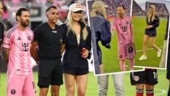 Lindsey Vonn trifft Lionel Messi: Die Ski-Queen schüttelte dem Fußball-King die Hand.