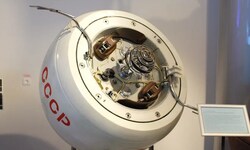 So sah die Sonde („Kosmos 482“), die auf der Venus landen sollte, aus.