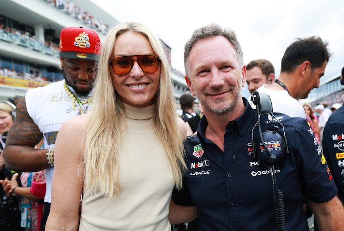 Lindsey Vonn mit Red-Bull-Boss Christian Horner