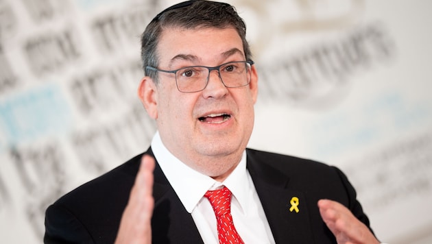 Der Präsident der Israelitischen Kultusgemeinde (IKG) Wien, Oskar Deutsch (Bild: APA/GEORG HOCHMUTH)