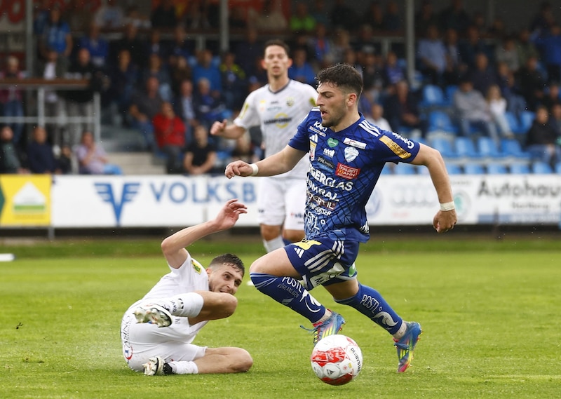 Kämpferisch top: Furkan Demir (re.) und der TSV. (Bild: APA/ERWIN SCHERIAU)