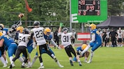 Die Giants (in Blau) waren vom amtierenden Meister Prag nicht zu stoppen.