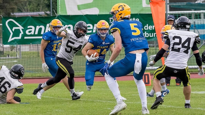 Die Grazer Offensive war nicht zu stoppen. (Bild: Giants/Kunzfeld&Kunzfeld)