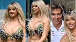 Ivana Knöll machte in Miami Halt – und poste auch für ein Selfie mit Toto Wolff. (Bild: AFP/APA/Chandan Khanna, Instagram.com/knolldoll)
