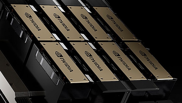 Trotz Embargos gelangen immer wieder Nvidia-Chips nach China. (Bild: AP/AP ( via APA) Austria Presse Agentur)