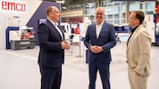 Karl Pichler, Alexander Steinacher, Jörg Weinkogl (v.l) – das Cheftrio bei Emco.