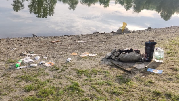 Die „Wildgriller“ sind leider immer wieder auch Müllsünder, sehr zum Leidwesen aller anderen. (Bild: HK)