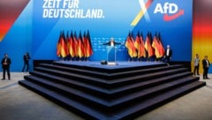 Parteivorsitzende Alice Weidel beim AfD-Kongress im Jänner 2025 (Bild: AFP/JENS SCHLUETER)