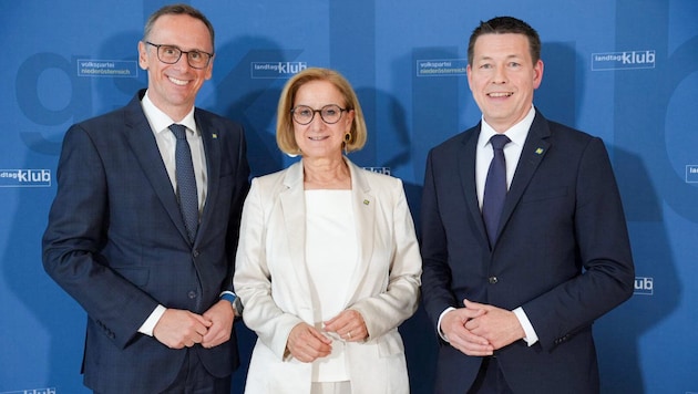 Umbau im ÖVP-Klub in Niederösterreich: Kurt Hackl (rechts) übernimmt am 26. Mai den Sitz als Klubobmann von Jochen Danninger. (Bild: ÖVP-NÖ)