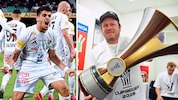 Dejan Zukic motivierte seine Spieler auf eine kuriose Art und Weise, da auch Zeugwart Torsten Lenart (re.) gefiel. (Bild: GEPA)