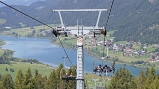 Die Weißensee Bergbahn nahm am 1. Mai traditionell früh den Betrieb auf. (Bild: Weißensee Bergbahn)