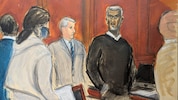 Sean „Diddy“ Combs erschien im Hemd und schwarzem Pullover vor Gericht. (Bild: AP/Elizabeth Williams)