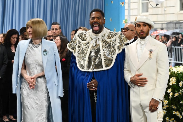 „Vogue“-Chefredakteurin Anna Wintour der Schauspieler und Autor Colman Domingo und der ...