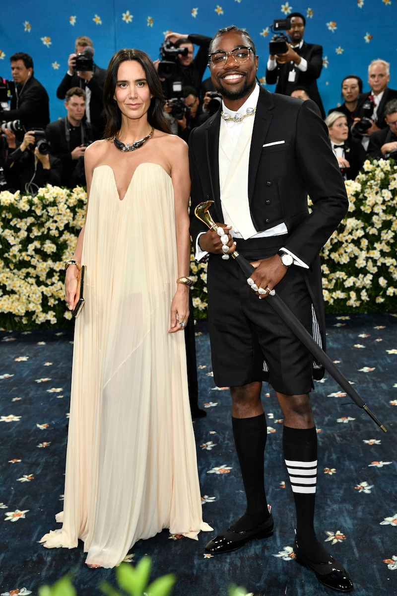 Ana Khouri und Noah Lyles (Bild: AP/Evan Agostini)