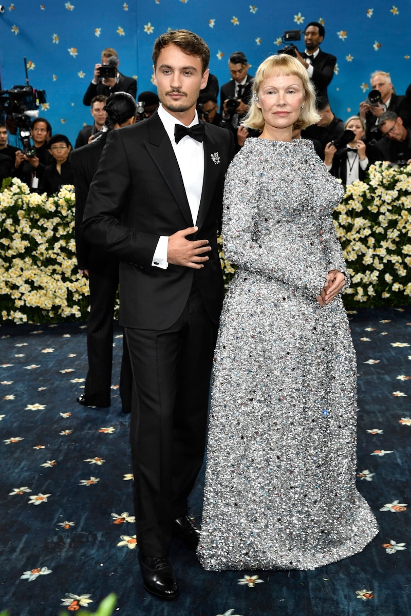 Pamela Anderson mit ihrem Sohn Brandon Thomas Lee (Bild: AP/Evan Agostini)