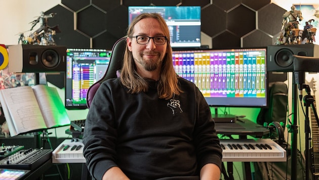 Matthias Waldner in seinem musikalischen Reich.