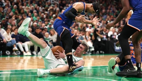 Die Boston Celtics mussten sich den New York Knicks geschlagen geben. (Bild: AFP/APA/Getty Images via AFP/GETTY IMAGES/Maddie Meyer)