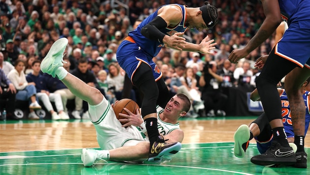 Die Boston Celtics mussten sich den New York Knicks geschlagen geben. (Bild: AFP/APA/Getty Images via AFP/GETTY IMAGES/Maddie Meyer)