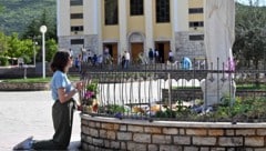 Pilger besuchten die Marienstätte in Medjugorje in Südbosnien