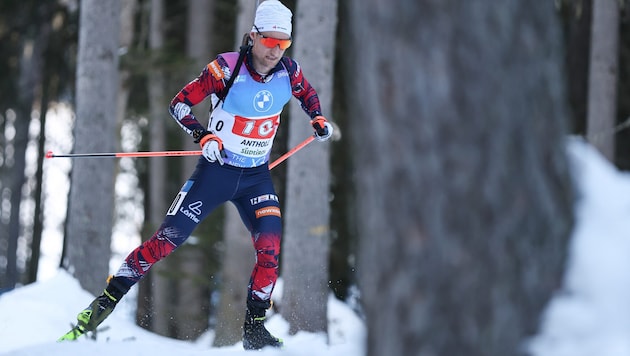 Alleine im Wald: Felix Leitner.  (Bild: GEPA)