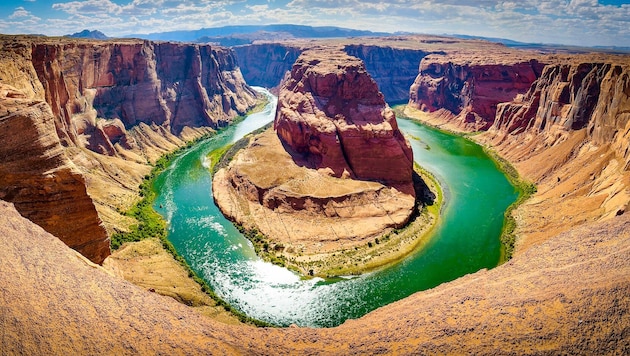 Die USA (im Bild der beliebte Horseshoe-Band des Colorado-Rivers) liegen bei Fernreisen weiter auf Platz eins. (Bild: Pail Sepp)