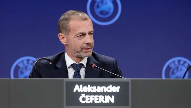 Aleksandar Ceferin (Bild: AFP/PREDRAG MILOSAVLJEVIC)