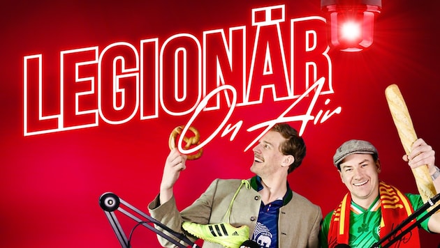 „Legionär on air“ – der wöchentliche Fußball-Podcast der Kronen Zeitung, krone.at und krone.tv! (Bild: krone.tv)