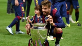 Gerard Piqué gewann die Champions League insgesamt viermal – dreimal davon im Trikot des FC Barcelona. (Bild: AFP)