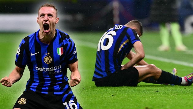 Davide Frattesi traf in der Verlängerung zum entscheidenden 4:3. (Bild: AFP/APA/Marco BERTORELLO)