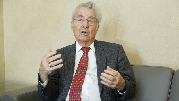 Alt-Bundespräsident Heinz Fischer: „Israel setzt sich nicht nur über die Menschenrechte, sondern auch über das Völkerrecht hinweg.“  (Bild: Holl Reinhard)
