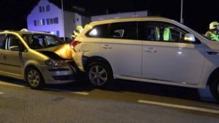 Die Unfallautos in Fußach. 