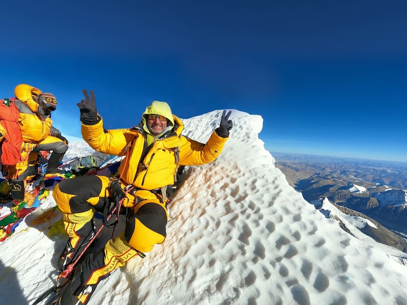 Der Wiener Gerhard Osterbauer erreichte im Mai 2022 den Mount Everest-Gipfel. (Bild: Gerhard Osterbauer)