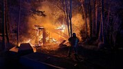Das Bienenhaus stand in Vollbrand.