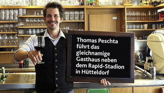 Gasthausbetreiber Thomas Peschta vom ÖVP-Wirtschaftsbund könnte neuer Gastro-Obmann werden. (Bild: Krone KREATIV/privat, Picasa)