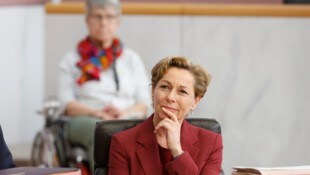 Soziallandesrätin Martina Rüscher hatte keinen besonders vergnüglichen Vormittag.