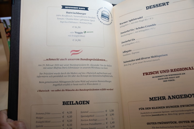 Sogar der ehemalige Bundespräsident Heinz Fischer war schon zu Besuch im Lokal.  (Bild: Seebacher Doris)
