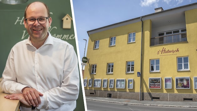 Bürgermeister Thomas Heissenberger ist gleichzeitig Obmann der Genossenschaft, die das Traditionslokal ehrenamtlich führt.  (Bild: Krone KREATIV/Doris Seebacher)
