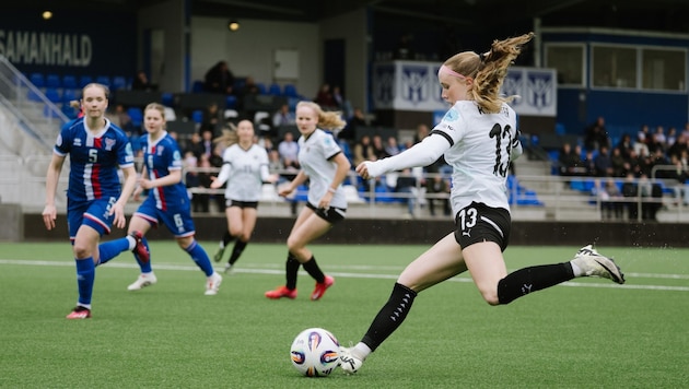 ÖFB-Talent Katie Richter im Match gegen die Gastgeberinnen. (Bild: ÖFB|Elisabeth Mandl)