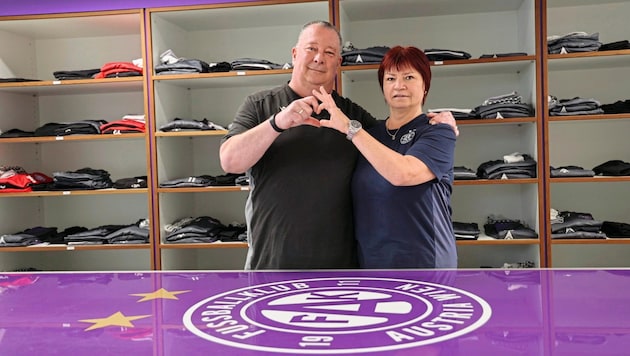 Harry und Gitti sind die Zeugwarte bei Austria Wien. (Bild: FK Austria Wien)