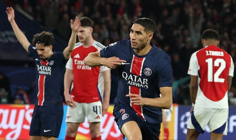 Achraf Hakimi traf zum zwischenzeitlichen 2:0. (Bild: EPA/MOHAMMED BADRA)