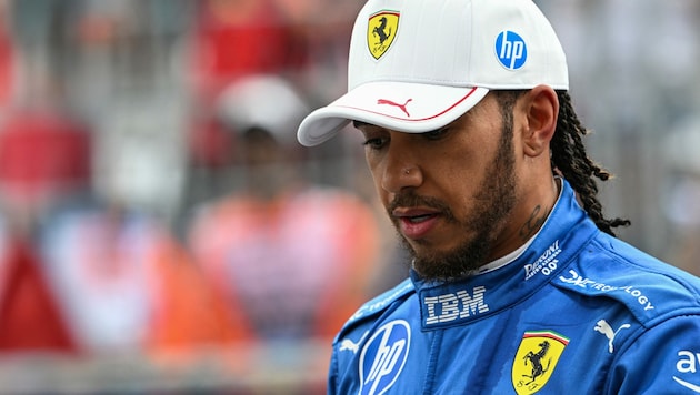 Lewis Hamilton schimpfte in Miami mit seinem Team. (Bild: AFP/APA/Chandan Khanna)