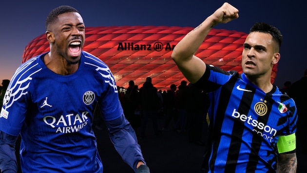 PSG trifft am 31. Mai in der Münchner Allianz Arena auf Inter Mailand. (Bild: GEPA)